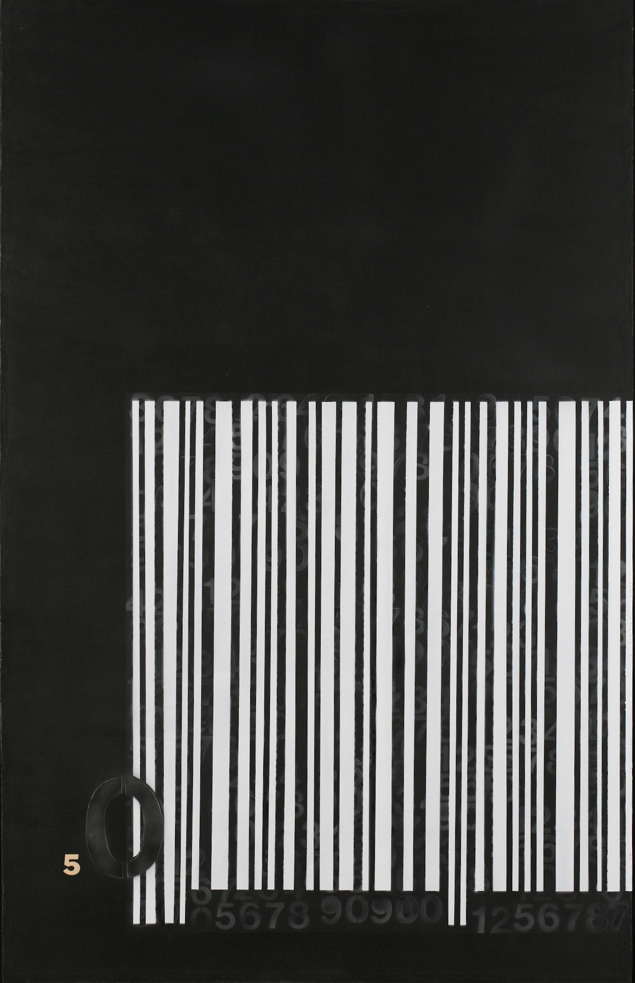 Carbon Base Acrylic, Oil, Graphite on Overlay Canvas 48x75