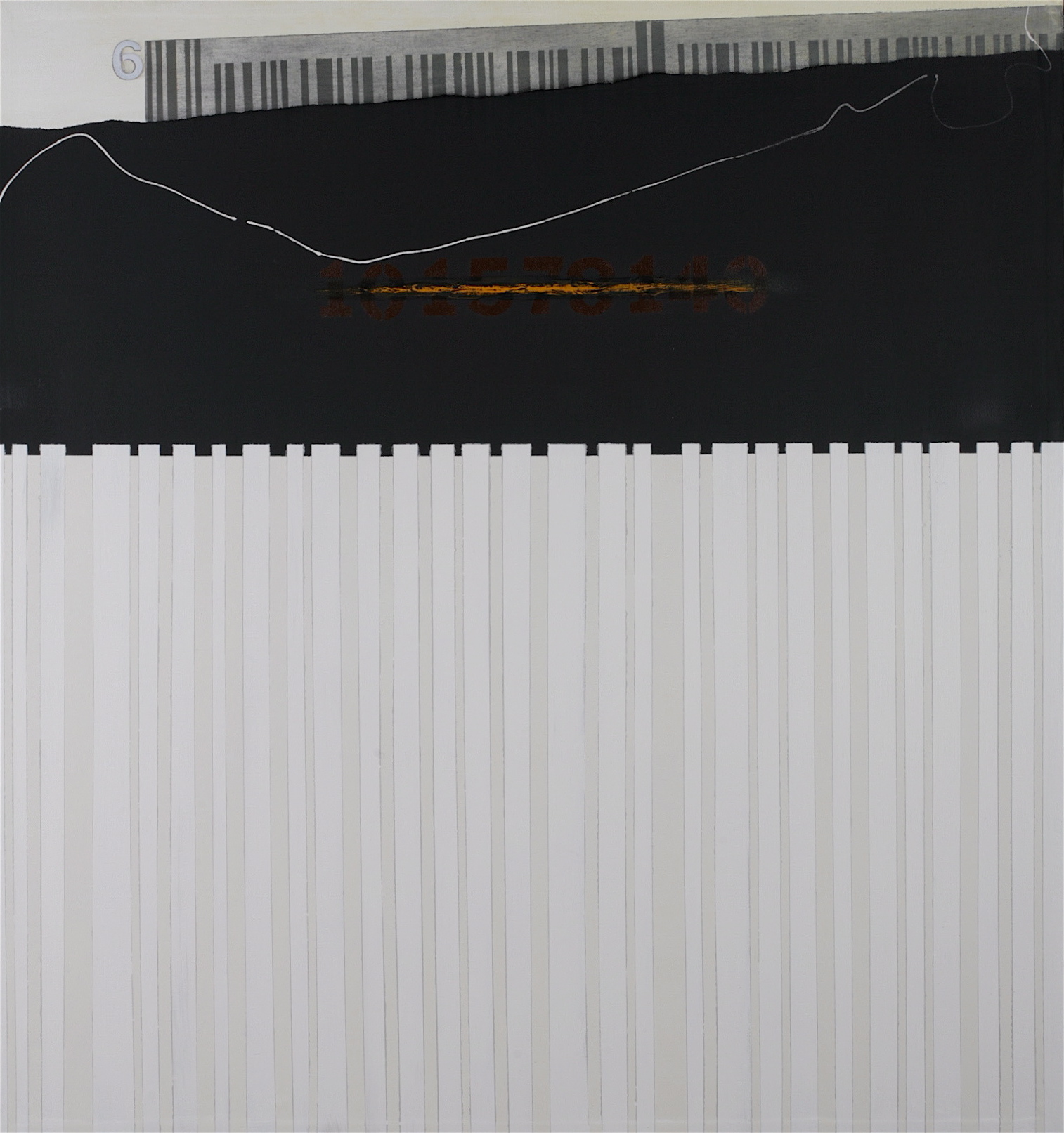 Carbon Base Acrylic, Oil, Graphite on Overlay Canvas 56x60